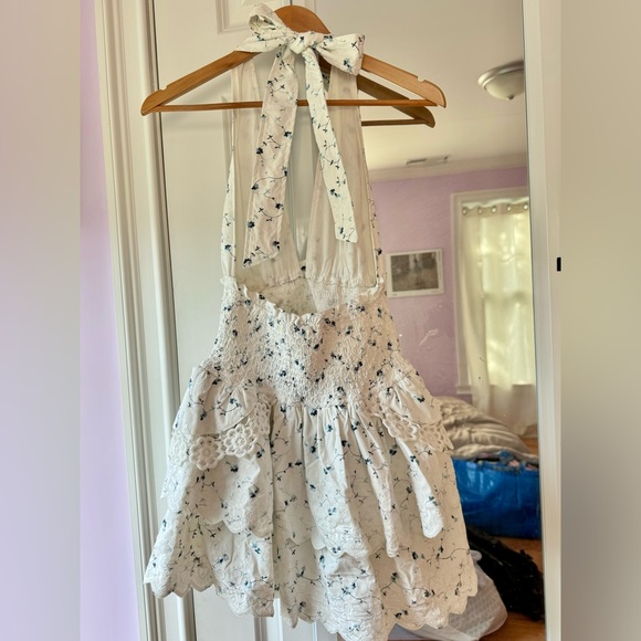 RESET Tyler Halter Floral Smocked Mini Dress - Picture 5 of 8